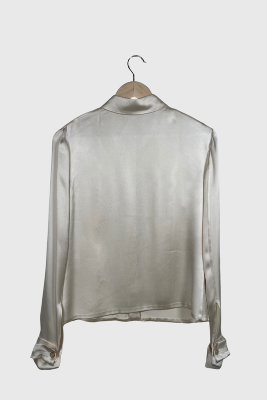 PRADA Seidenbluse ecru | 36