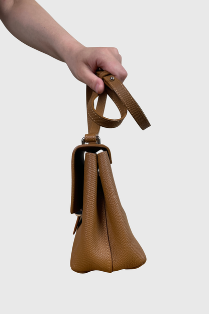 LONGCHAMP Le Roseau Crossbody camel