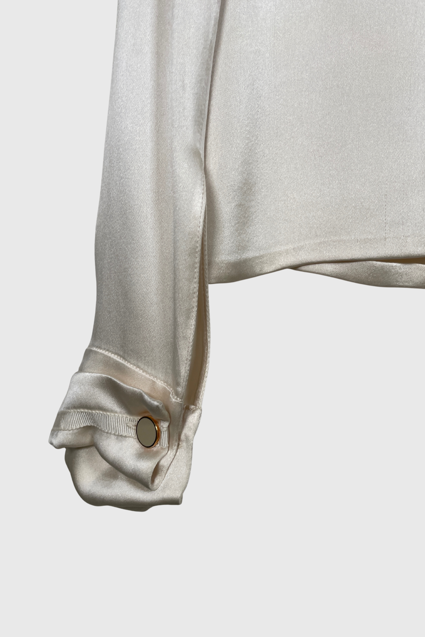 PRADA Seidenbluse ecru | 36