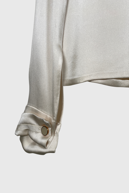 PRADA Seidenbluse ecru | 36