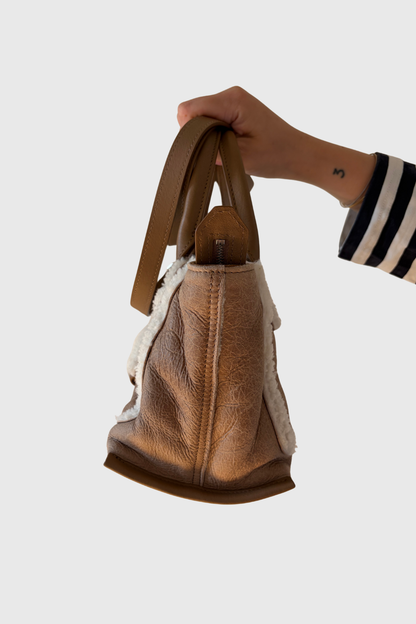 LONGCHAMP Mailbox Top Handle XS Shearling