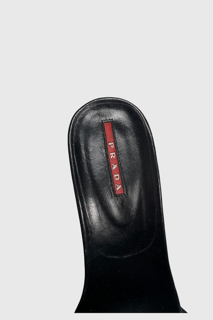 PRADA Pantoletten schwarz | 39
