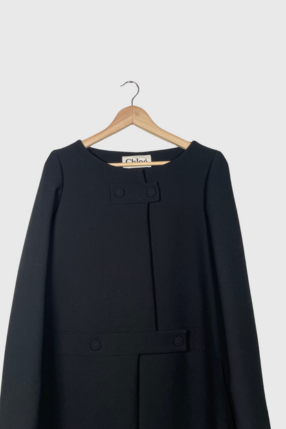 CHLOÉ Mantel schwarz | 36