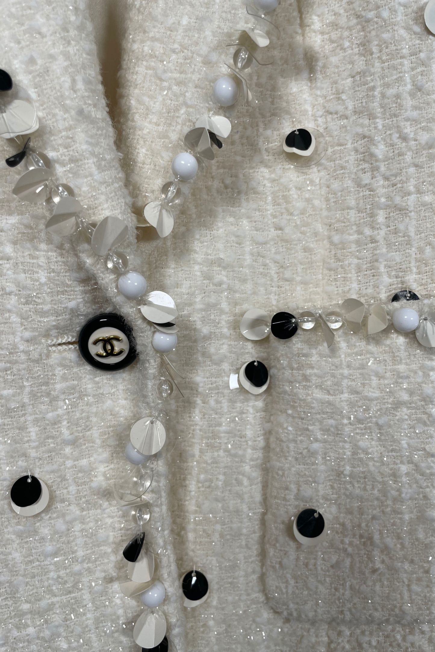 CHANEL Bouclé Blazer Pailletten Spring 1995 | 36
