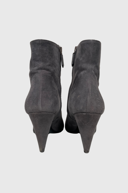 PRADA Pointed Toe Ankle Boots nebbia | 39,5