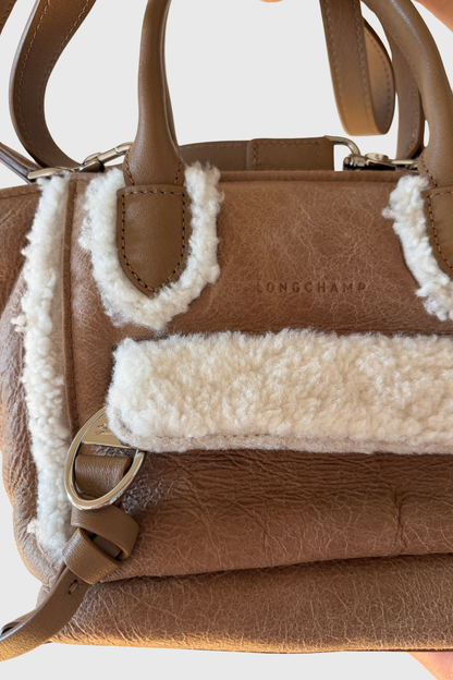 LONGCHAMP Mailbox Top Handle XS Shearling