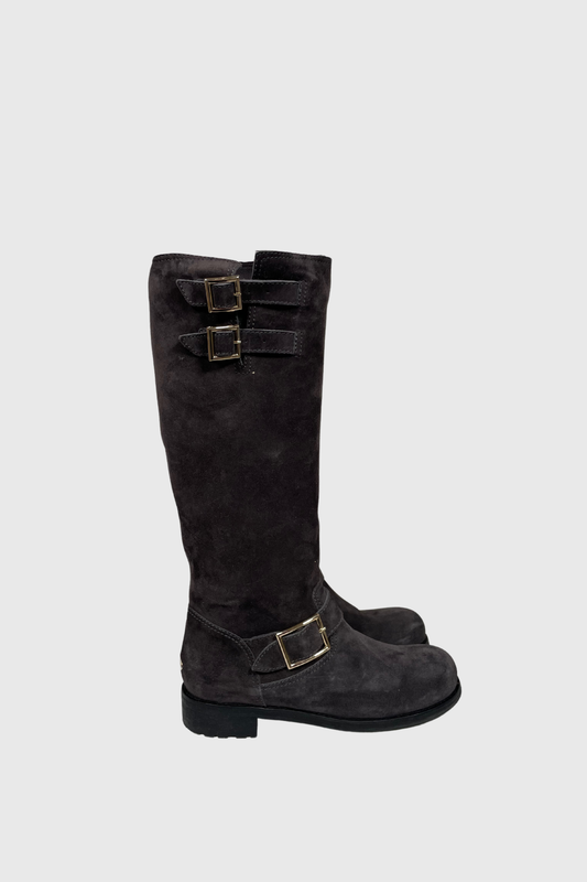 JIMMY CHOO Yule Stiefel grey | 38,5
