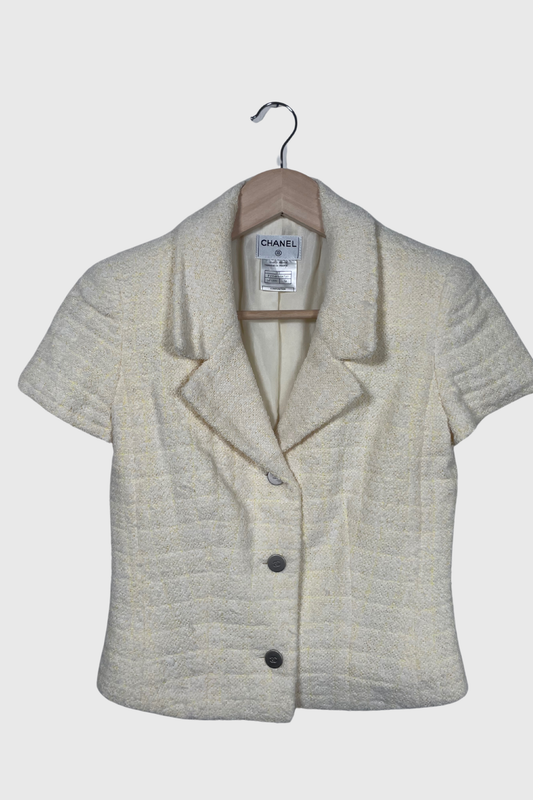 CHANEL Tweed Blazer kurzarm F/S 2000 | 36