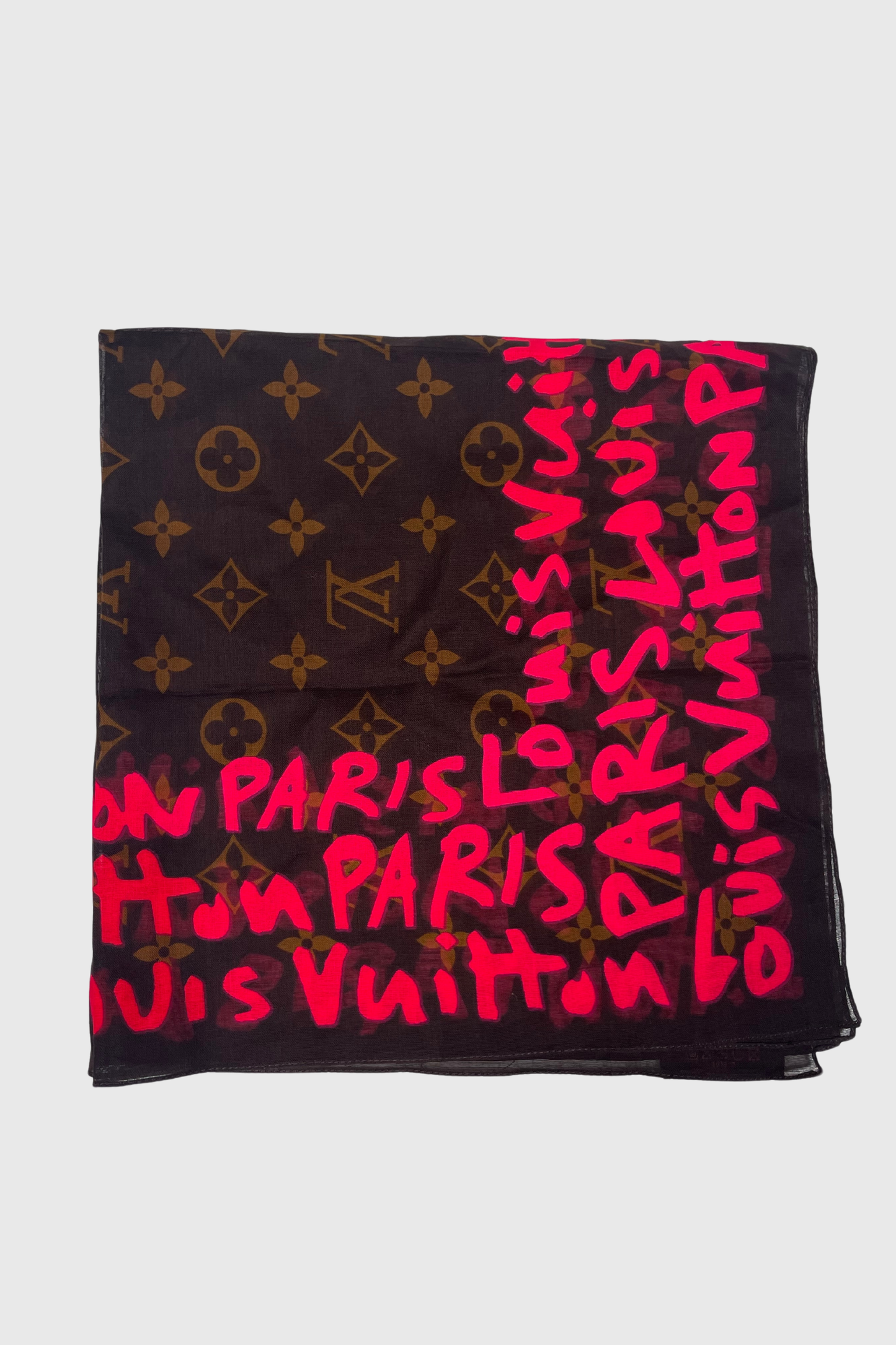 LOUIS VUITTON Graffiti Bandana pink