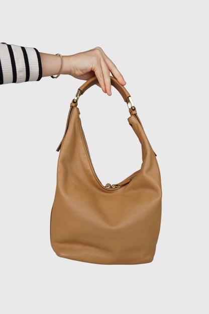 GUCCI Sherry Line Hobo beige
