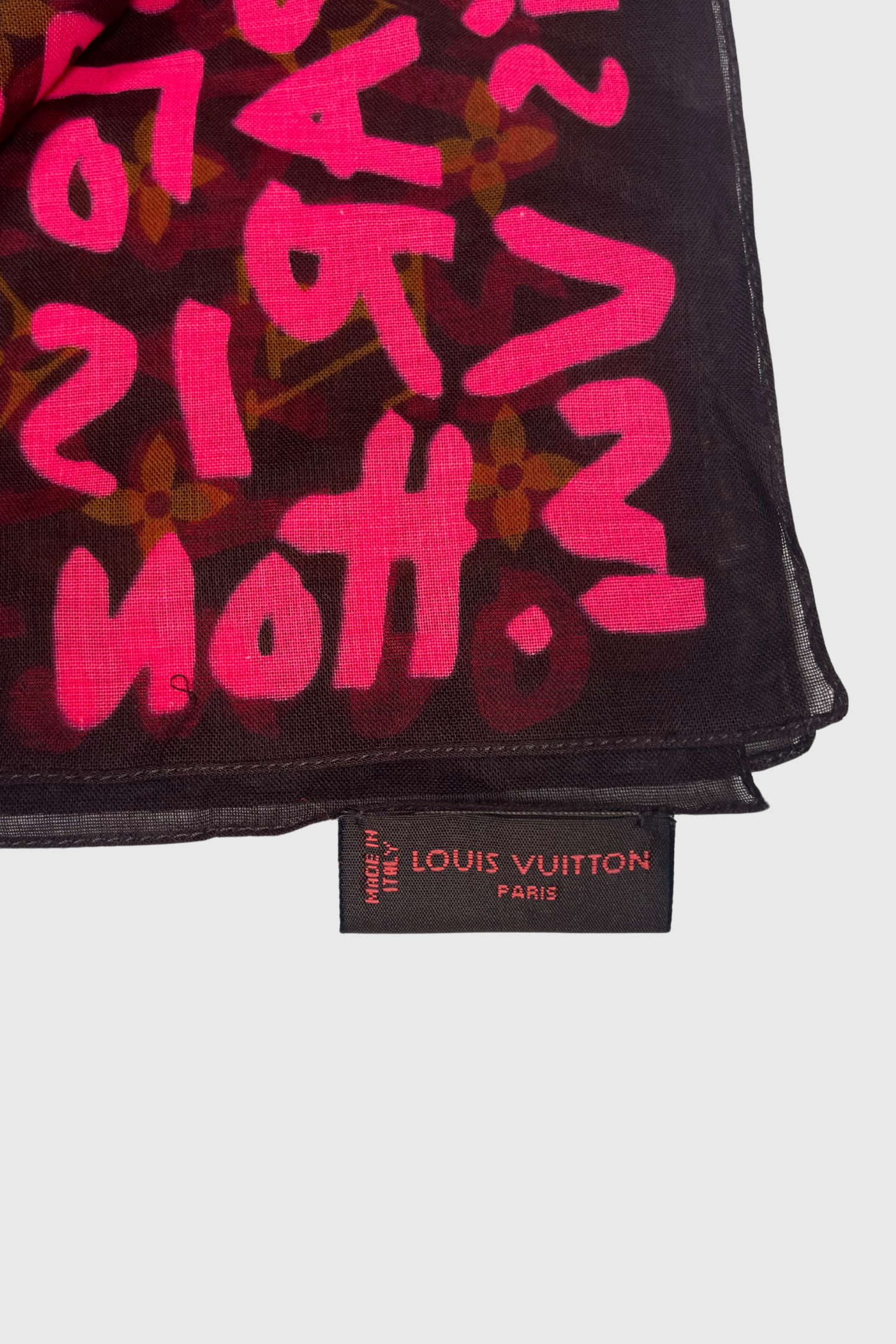 LOUIS VUITTON Graffiti Bandana pink