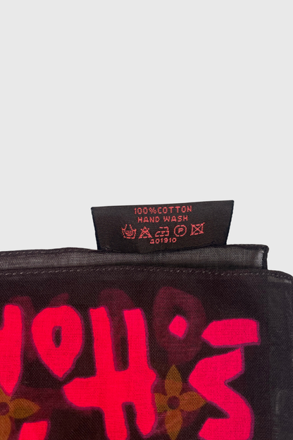 LOUIS VUITTON Graffiti Bandana pink