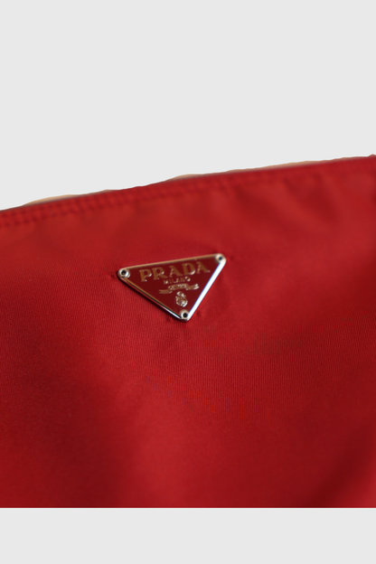 PRADA Nylon Necessaire rot