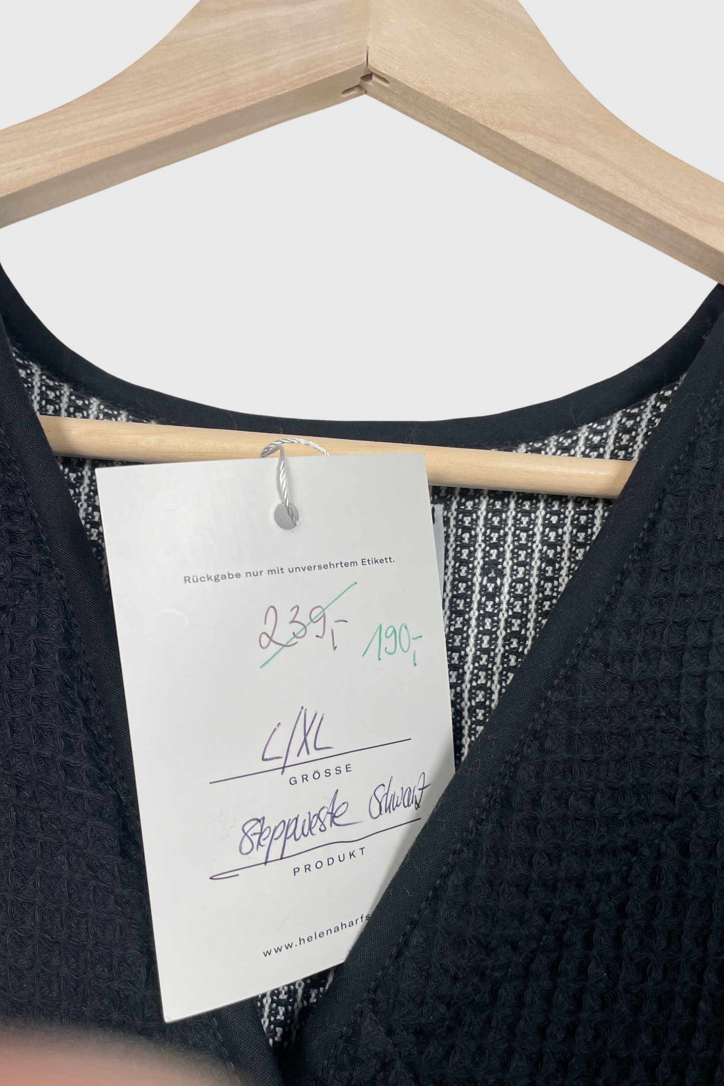 HELENA HARFST Weste schwarz | L