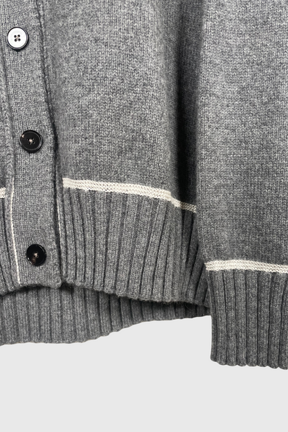 JIL SANDER Strickjacke grau | 36