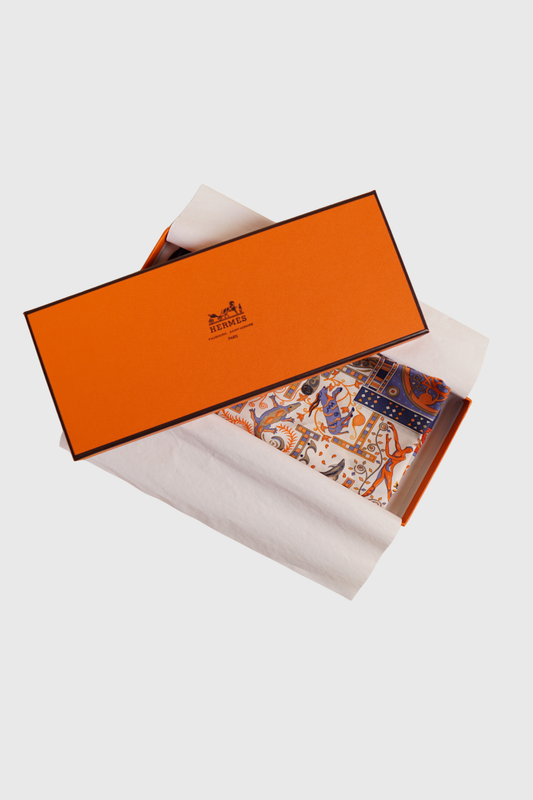 HERMÈS Forces de la vie Seidentuch