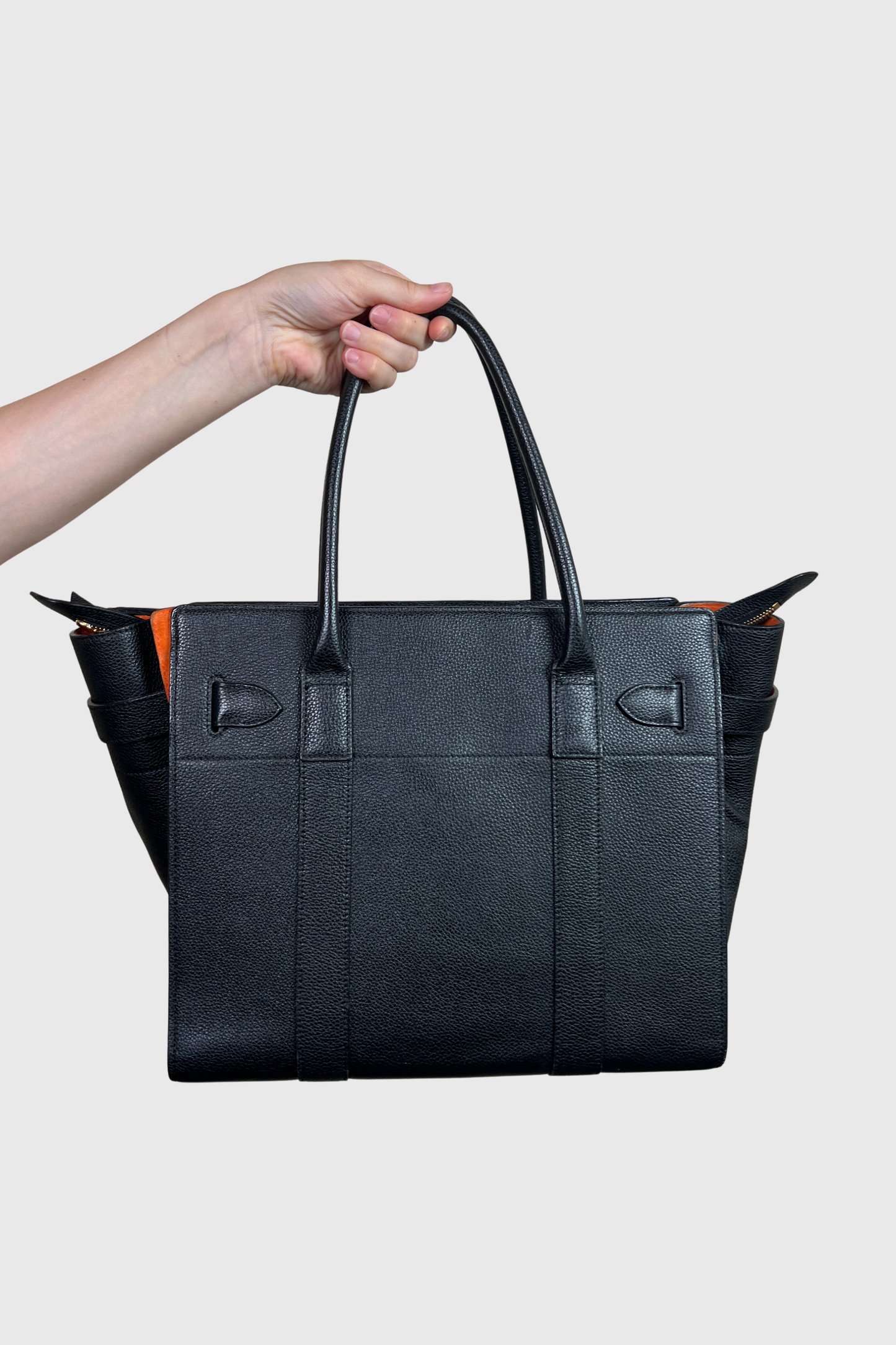 MULBERRY Large Zipped Bayswater schwarz