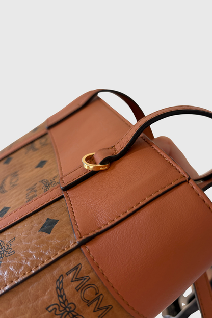 MCM Toni Top Zip Shopper Mini