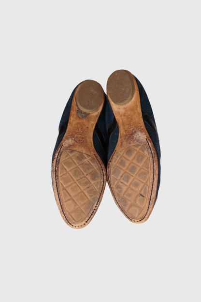 CHANEL Denim Ballerinas | 39