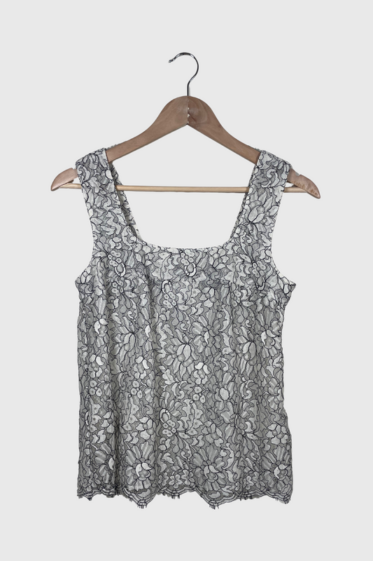 CHANEL Top aus Spitze | 38