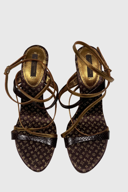 LOUIS VUITTON Riemchen Sandalen | 37,5