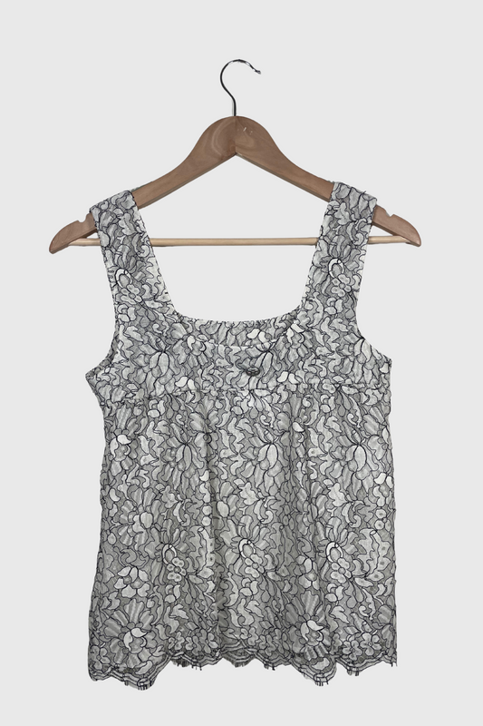 CHANEL Top aus Spitze | 38
