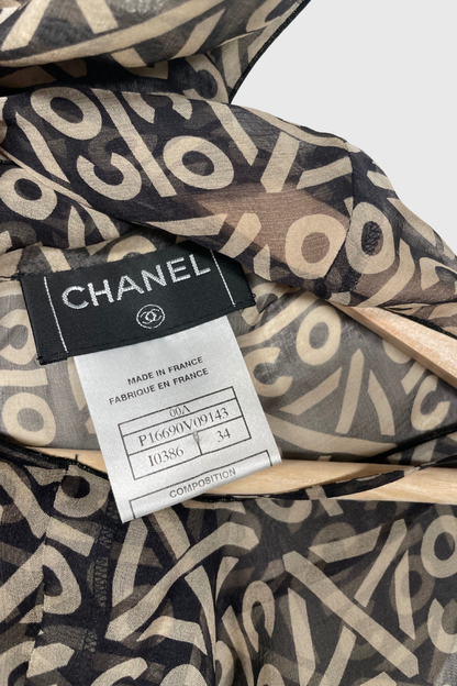 CHANEL Logo Seidentop | 32