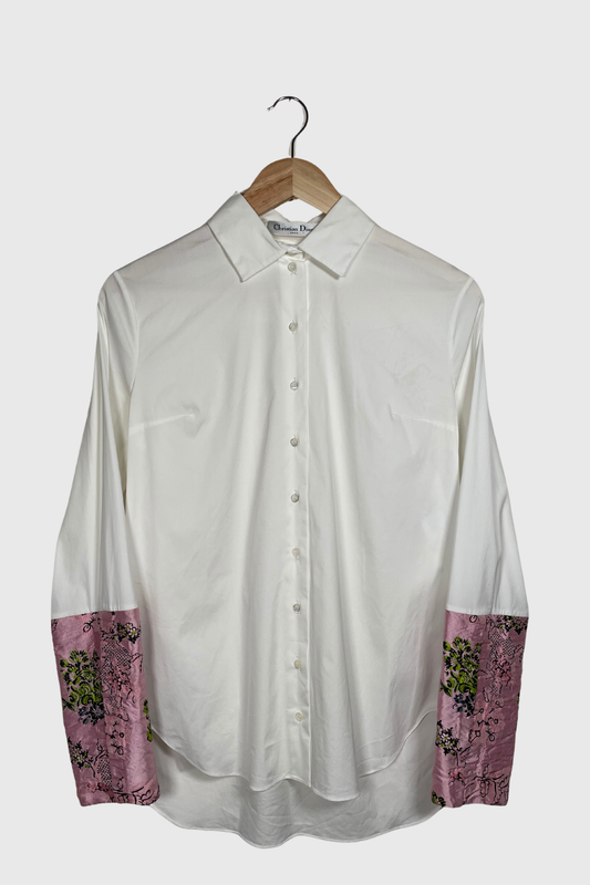 CHRISTIAN DIOR Bluse mit Bündchen | 36