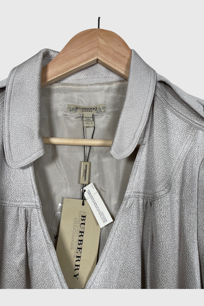 BURBERRY Oberteil silber | 38