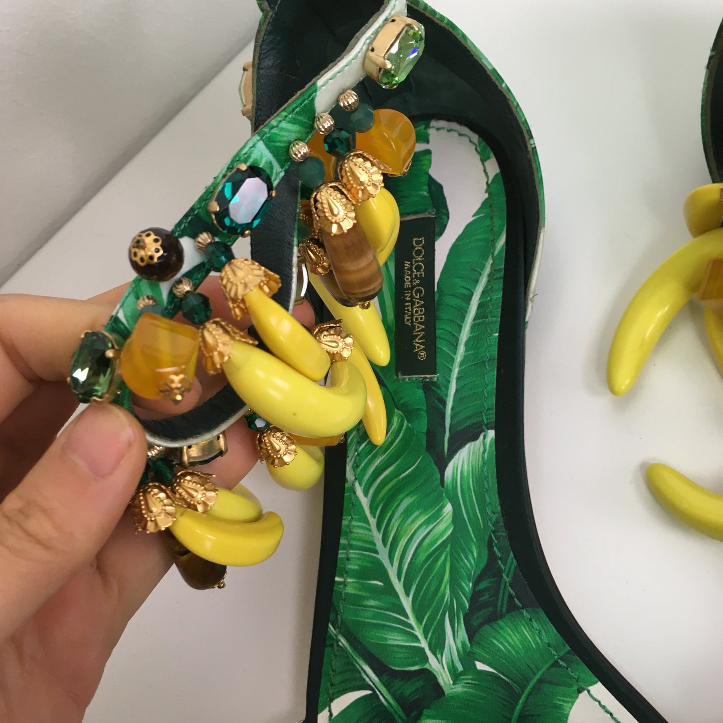 DOLCE & GABBANA Banana Jungle Sandalen | 39,5